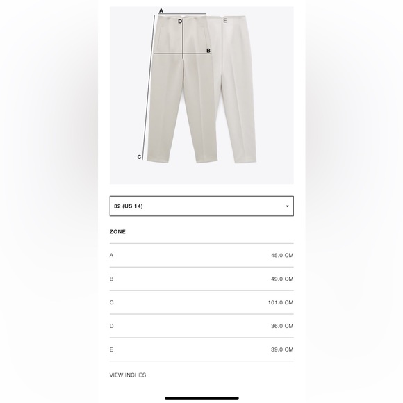 ZARA HIGH WAISTED ZW SAILOR STRAIGHT JEANS - Picture 11 of 11